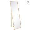 ESPEJO ORO ALUMINIO-CRISTAL DECORACIÓN 50 X 2