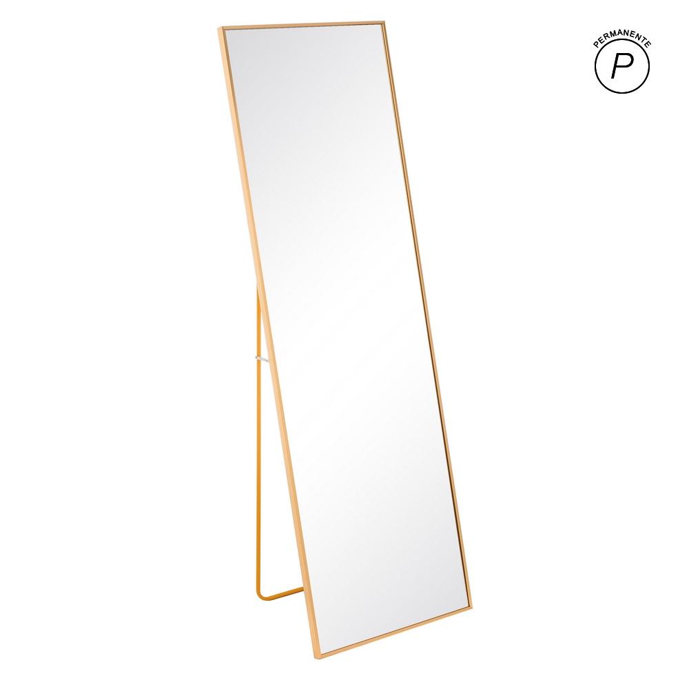 ESPEJO ORO ALUMINIO-CRISTAL DECORACIÓN 50 X 2