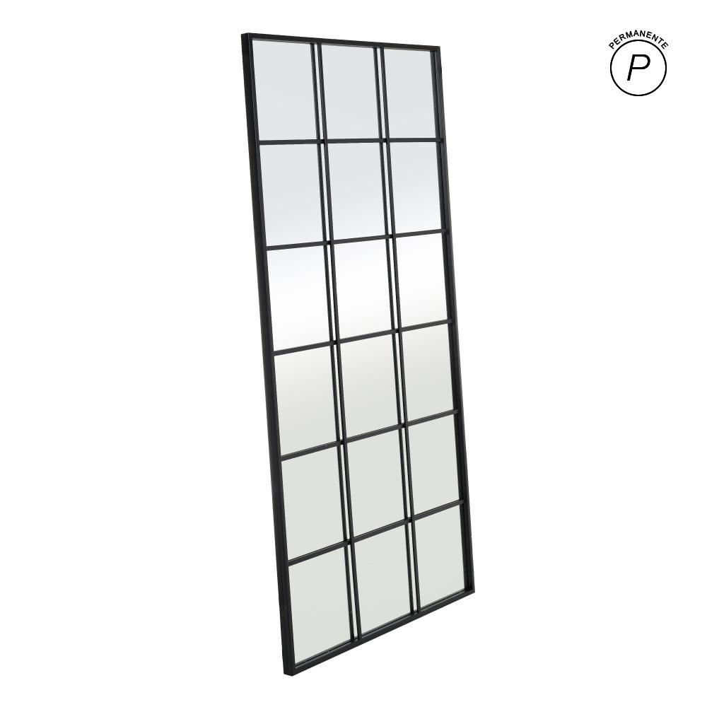 ESPEJO VENTANA METAL-CRISTAL DECORACIÓN 90 X 3 X 180 CM ESPEJO VENTANA METAL-CRISTAL DECORACIÓN 90 X 3 X 180 CM