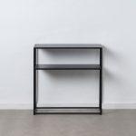 ESTANTERÍA NEGRO ACERO 80 X 30 X 81 CM