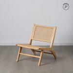 SILLÓN NATURAL MADERA-RATÁN SALÓN 60