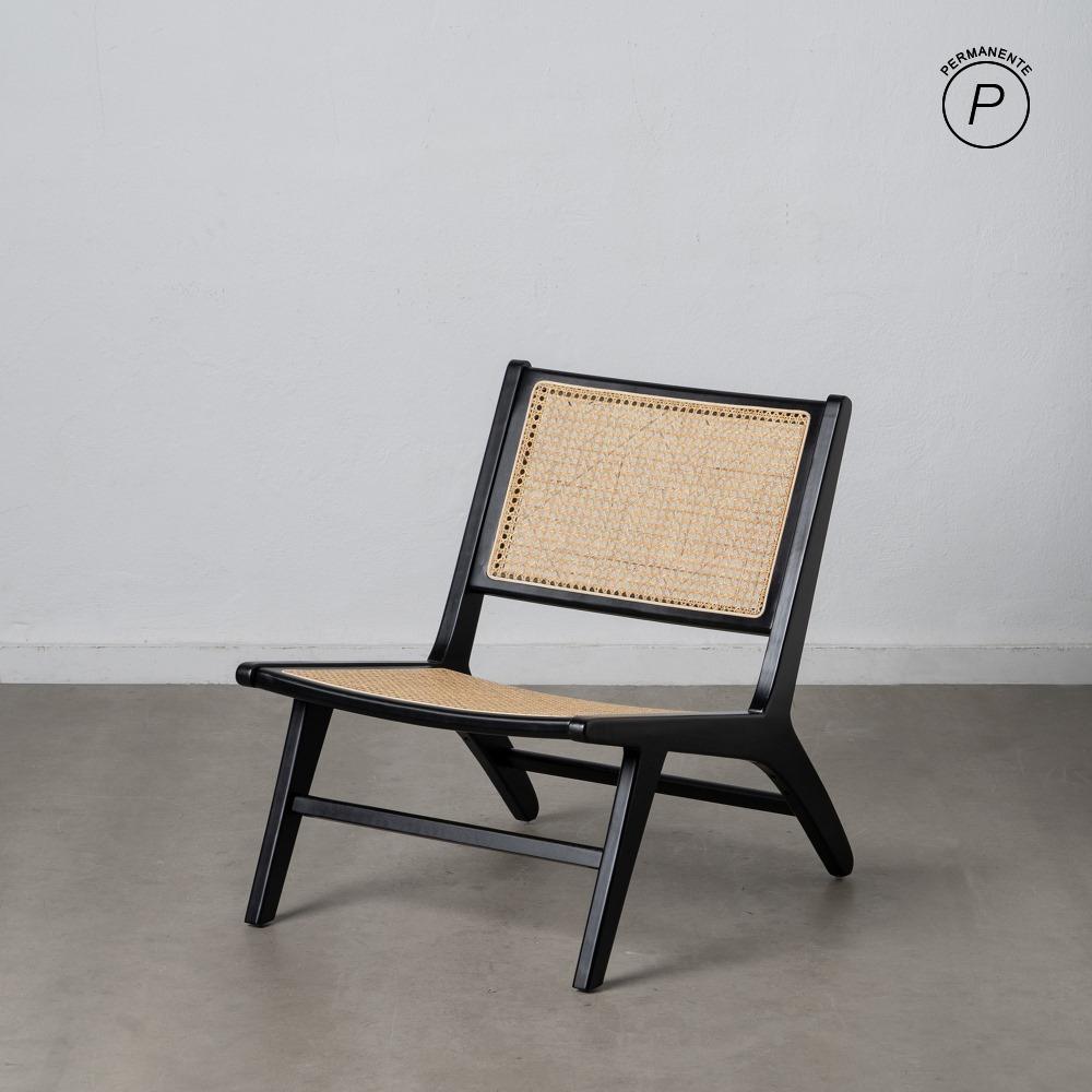 SILLÓN NATURAL-NEGRO MADERA-RATÁN SALÓN 60 SILLÓN NATURAL-NEGRO MADERA-RATÁN SALÓN 60