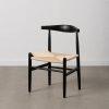 SILLA NEGRO MADERA / FIBRA SALÓN 53