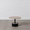 MESA CENTRO NEGRO-NATURAL DM-METAL 65 X 65 X 37 MESA CENTRO NEGRO-NATURAL DM-METAL 65 X 65 X 37