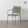 SILLA APILABLE VERDE ACERO EXTERIOR 53 X 63 X 78 CM SILLA APILABLE VERDE ACERO EXTERIOR 53 X 63 X 78 CM