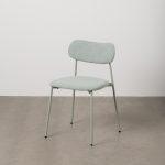 SILLA VERDE TEJIDO-METAL CONTRACT 49 X 47 X 76 CM