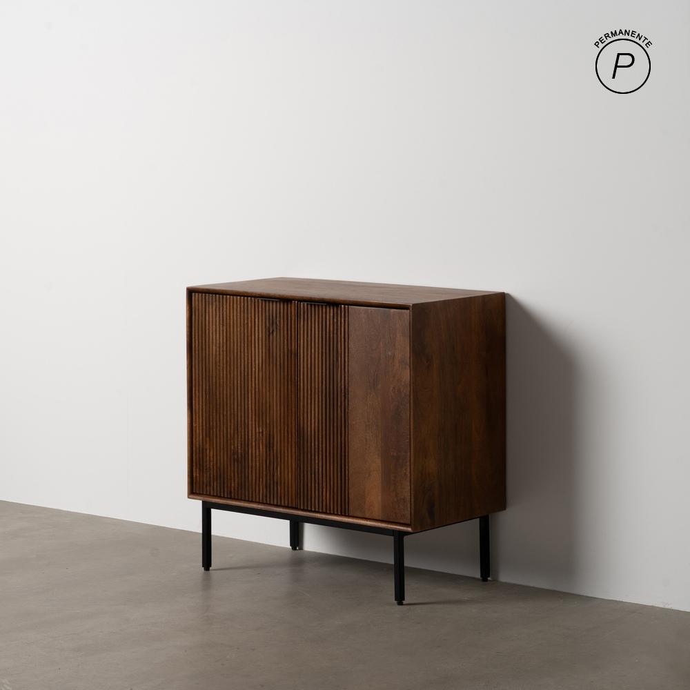 MUEBLE AUXILIAR MADERA DE MANGO SALÓN 80 X 40 X 80 CM