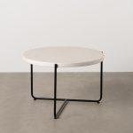 MESA CENTRO BEIGE-NEGRO MAGNESIO 68 X 68 X 44 CM