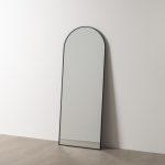 ESPEJO NEGRO METAL-CRISTAL DECORACIÓN 64 X 2 X 170 CM
