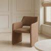 SILLA ESPIGA MARRÓN TEJIDO SALÓN 58 X 62