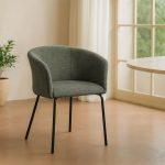 SILLA VERDE TEJIDO-METAL SALÓN 60