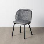 SILLA JASPEADO VERDE TEJIDO-METAL 56 X 56 X 78 CM