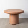 MESA COMEDOR TEJA DM-MICROCEMENTO SALÓN 120 X 120 X 76 CM