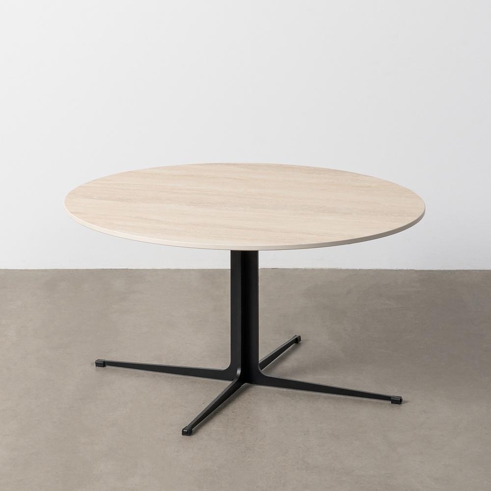 MESA CENTRO TRAVERTINO 80 X 80 X 42 CM