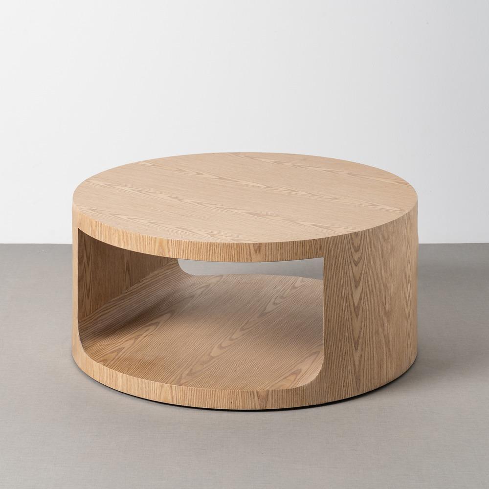 MESA CENTRO NATURAL DM SALÓN 80 X 80 X 36 CM