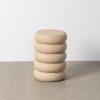 MESITA BEIGE ACERO 46 X 46 X 51 CM MESITA BEIGE ACERO 46 X 46 X 51 CM