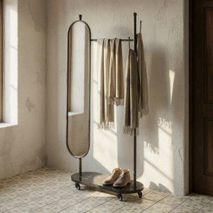 espejo-recibidor-negro-metal-marmol-80-x-32-x-175-cm-616037