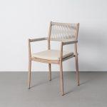 SILLA APILABLE ACERO-RATTÁN PE EXTERIOR 55 X 55 X 85 CM