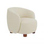 SILLÓN CREMA TEJIDO-METAL 80 X 82 X 62 CM