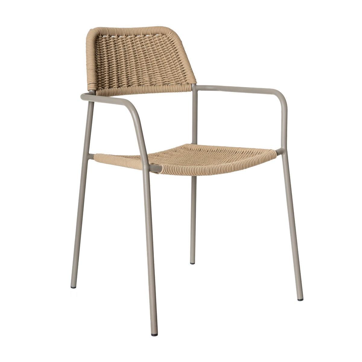 SILLA APILABLE MILOS LIMO BEIGE