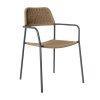 SILLA APILABLE MILOS GRAFITO CAFÉ