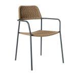 SILLA APILABLE MILOS GRAFITO CAFÉ