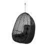 SILLA COLGANTE DIDO RATÁN NEGRO 81 X 64 X 111