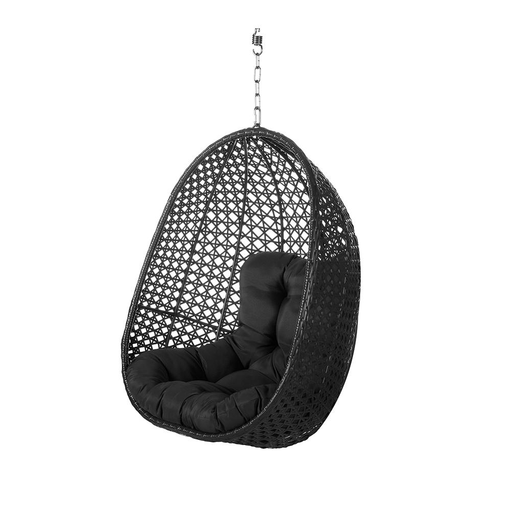 SILLA COLGANTE DIDO RATÁN NEGRO 81 X 64 X 111