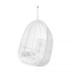 SILLA COLGANTE DIDO RATÁN BLANCO 81 X 64 X 111