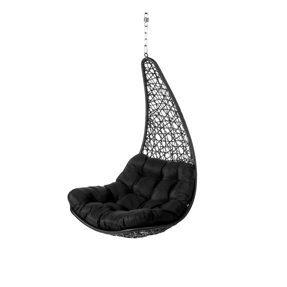 SILLA LÁGRIMA DIDO RATÁN NEGRO 82 X 84 X 132 CM SILLA LÁGRIMA DIDO RATÁN NEGRO 82 X 84 X 132 CM