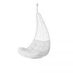 SILLA LÁGRIMA DIDO RATÁN BLANCO 82 X 84 X 132 CM