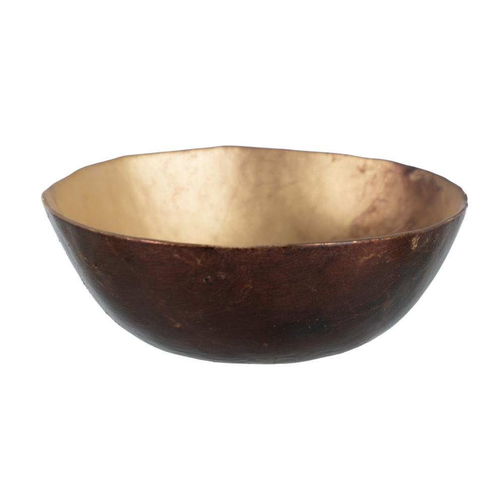 BOWL MARRÓN-NEGRO CRISTAL DECORACIÓN 13 X 13 X 4