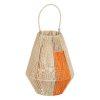 FAROL PORTAVELAS CREMA-NARANJA 31