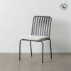 SILLA APILABLE ANTRACITA ACERO EXTERIOR 52 X 57 X 87 CM