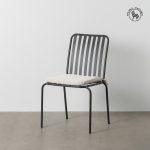 SILLA APILABLE ANTRACITA ACERO EXTERIOR 52 X 57 X 87 CM