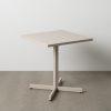 MESA AUXILIAR PLEGABLE TAUPE ACERO 70 X 70 X 74 CM