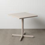 MESA AUXILIAR PLEGABLE TAUPE ACERO 70 X 70 X 74 CM