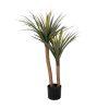 PLANTA DRACAENA VERDE GOMA DECORACIÓN 110 CM PLANTA DRACAENA VERDE GOMA DECORACIÓN 110 CM