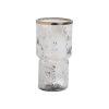 JARRÓN METAL-CRISTAL DECORACIÓN 15 X 15 X 30 CM JARRÓN METAL-CRISTAL DECORACIÓN 15 X 15 X 30 CM
