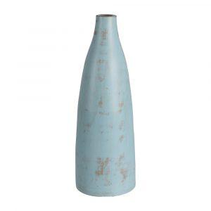 JARRÓN TURQUESA TERRACOTA DECORACIÓN 23 X 25 X 64 CM