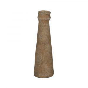 JARRÓN BEIGE CERÁMICA DECORACIÓN 12