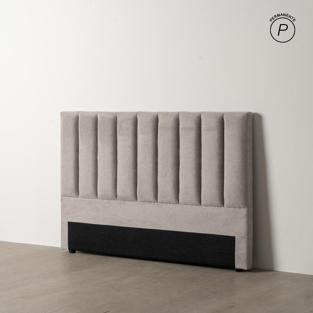 CABECERO GRIS TEJIDO DORMITORIO 160 X 8 X 100 CM