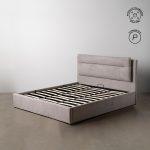 CAMA CANAPÉ GRIS TEJIDO DORMITORIO 191 X 212 X 113 CM