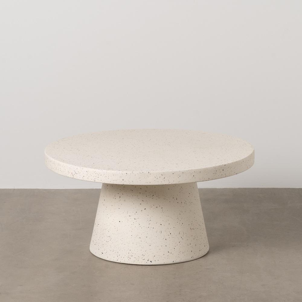 MESA CENTRO BLANCO FIBRA DE MAGNESIO 80 X 80 X 38 CM MESA CENTRO BLANCO FIBRA DE MAGNESIO 80 X 80 X 38 CM