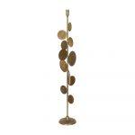 PORTAVELAS ORO METAL DECORACIÓN 20