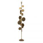 PORTAVELAS ORO METAL DECORACIÓN 19