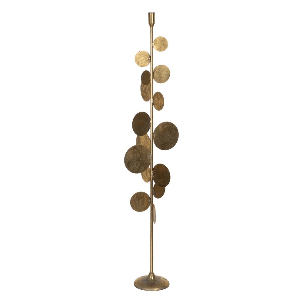 PORTAVELAS ORO METAL DECORACIÓN 19 PORTAVELAS ORO METAL DECORACIÓN 19