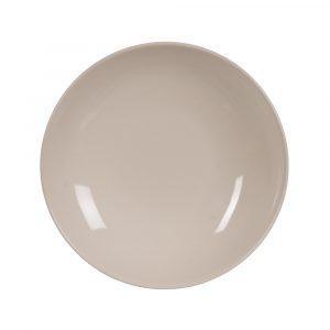 PLATO HONDO CREMA STONEWARE COCINA 22 X 22 X 4