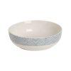 PLATO HONDO ORIENTAL BLANCO-AZUL 18
