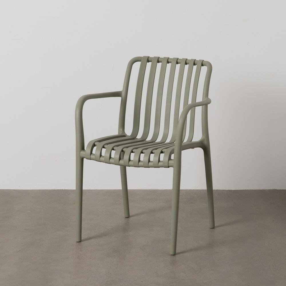 SILLA APILABLE VERDE POLIPROPILENO 56 X 57 X 81 CM SILLA APILABLE VERDE POLIPROPILENO 56 X 57 X 81 CM